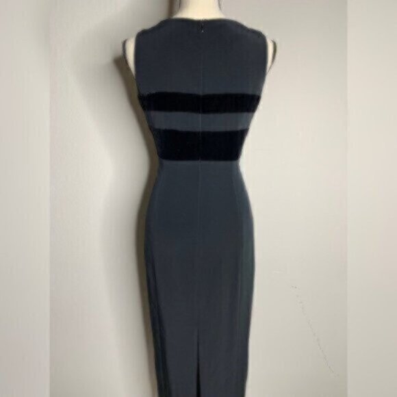 Jones New York Vintage Fitted Maxi Evening Gown Dress - Picture 8 of 13